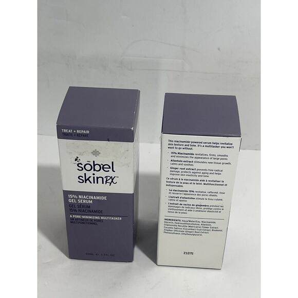 Lot Of 2 Sobel Skin RX 15% Niacinamide Gel Serum Pore-Minimizing Multitasker - Picture 3 of 4